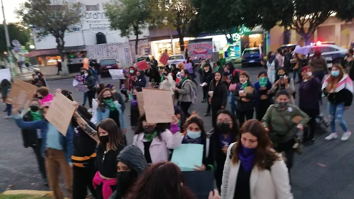 Marchan feministas por la no violencia